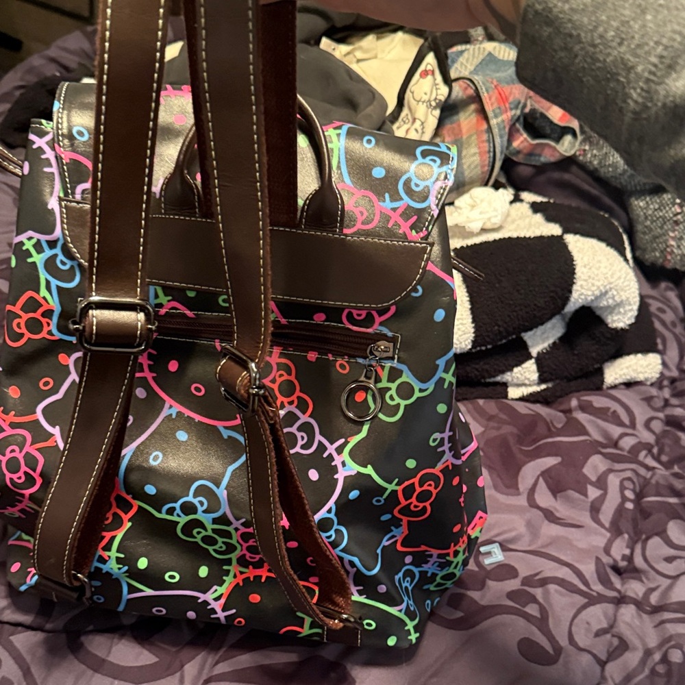 Colorful Hello Kitty Backpack - Picture 3 of 7